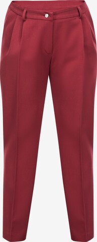 Karko Pleat-Front Pants 'Pablo' in Red: front