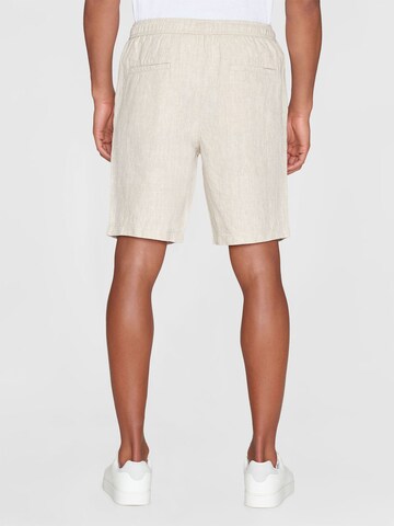 KnowledgeCotton Apparel Loosefit Shorts in Beige