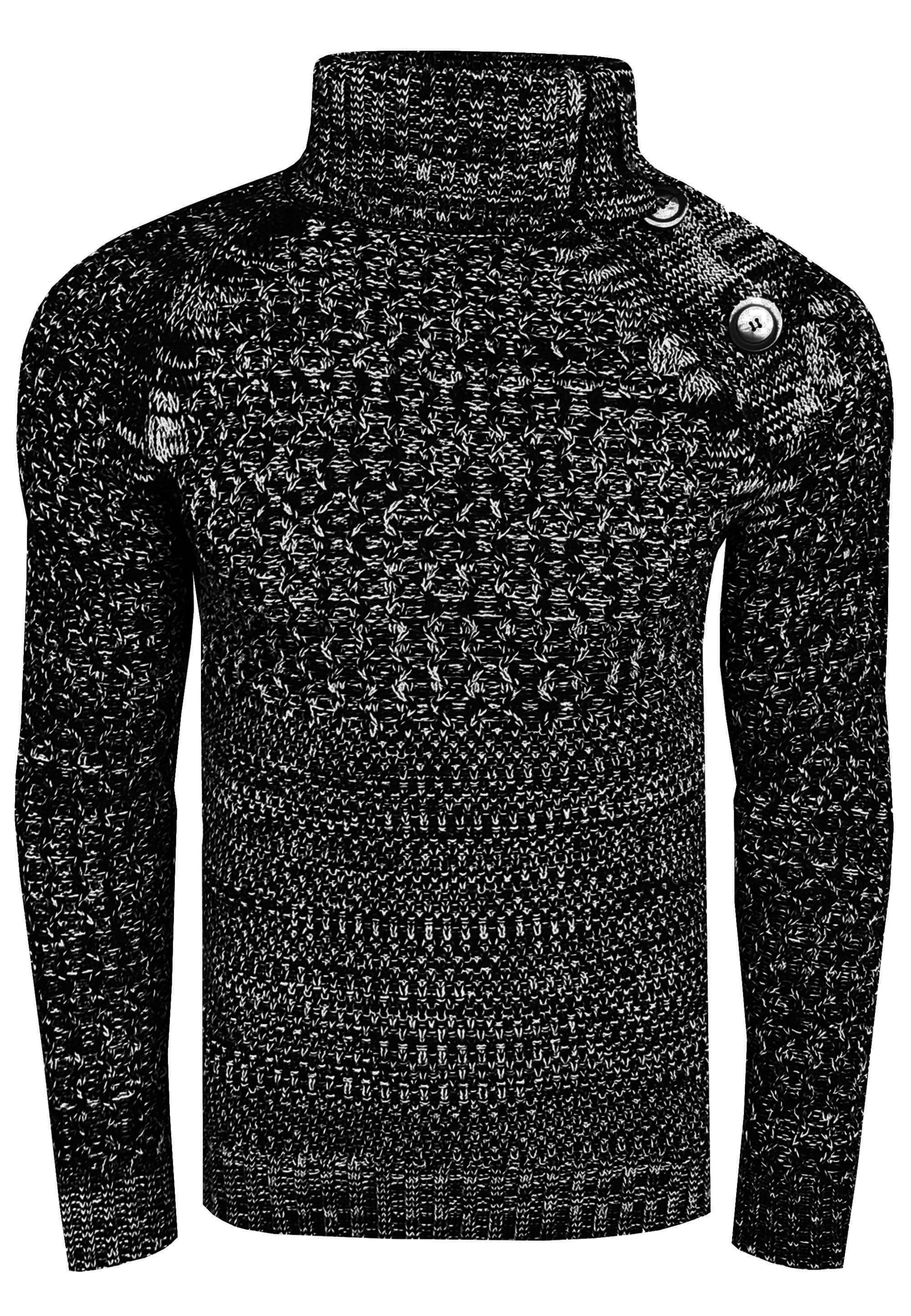 Rusty Neal Pullover in Schwarz: Vorderseite
