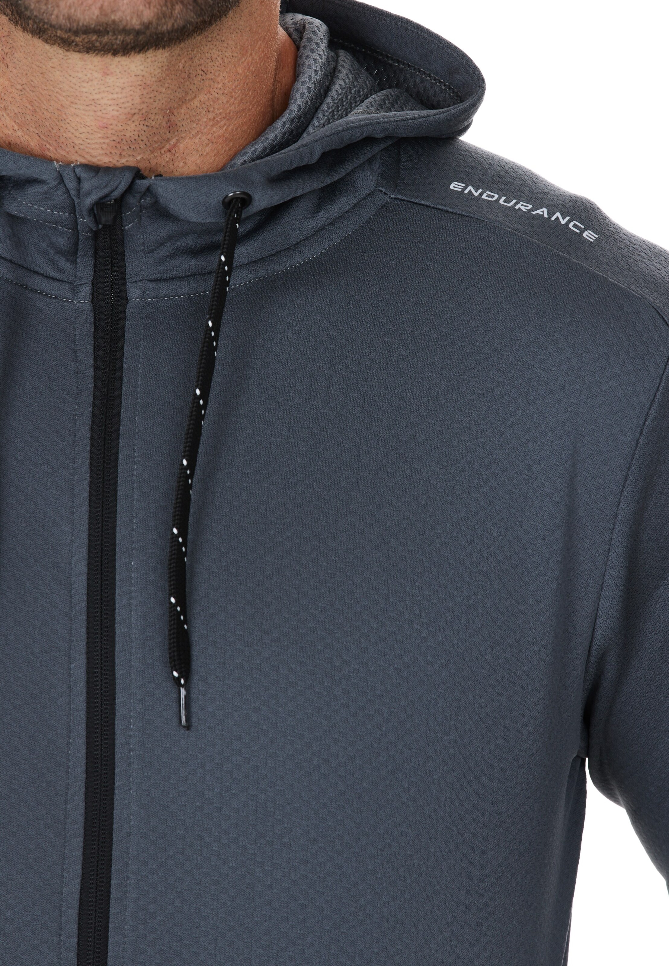 ENDURANCE Sportsweatjacke 'Dereff' in Grau