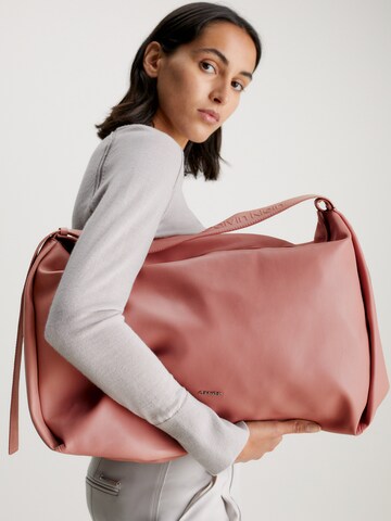 Cabas Calvin Klein en rose : devant