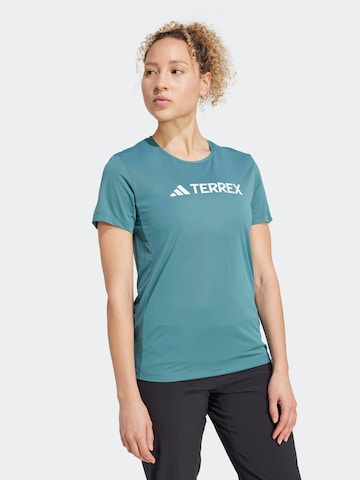 ADIDAS TERREX Performance shirt in Green: front