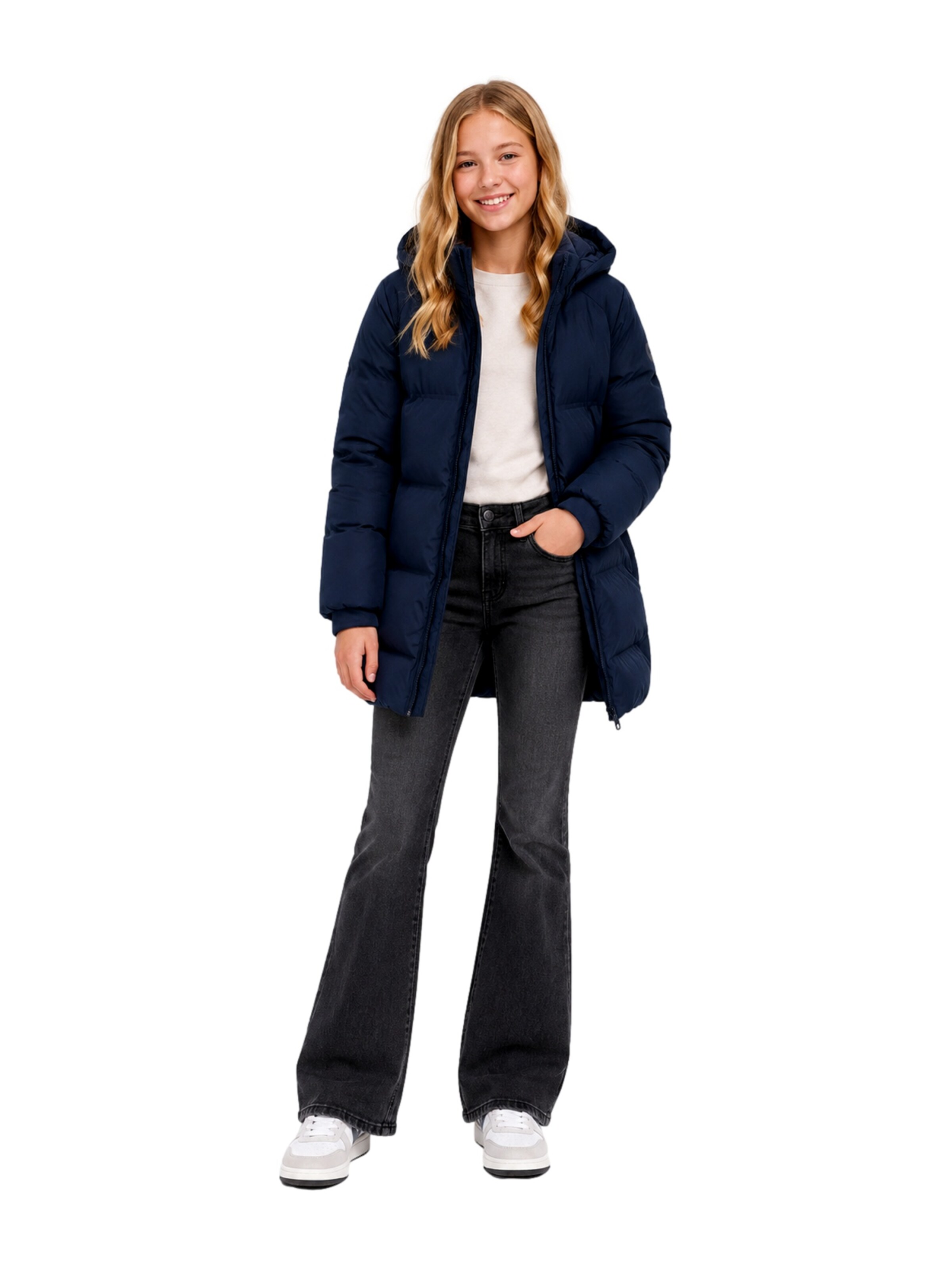 ONLY GIRLS Winterjas 'Ellie' in Blauw