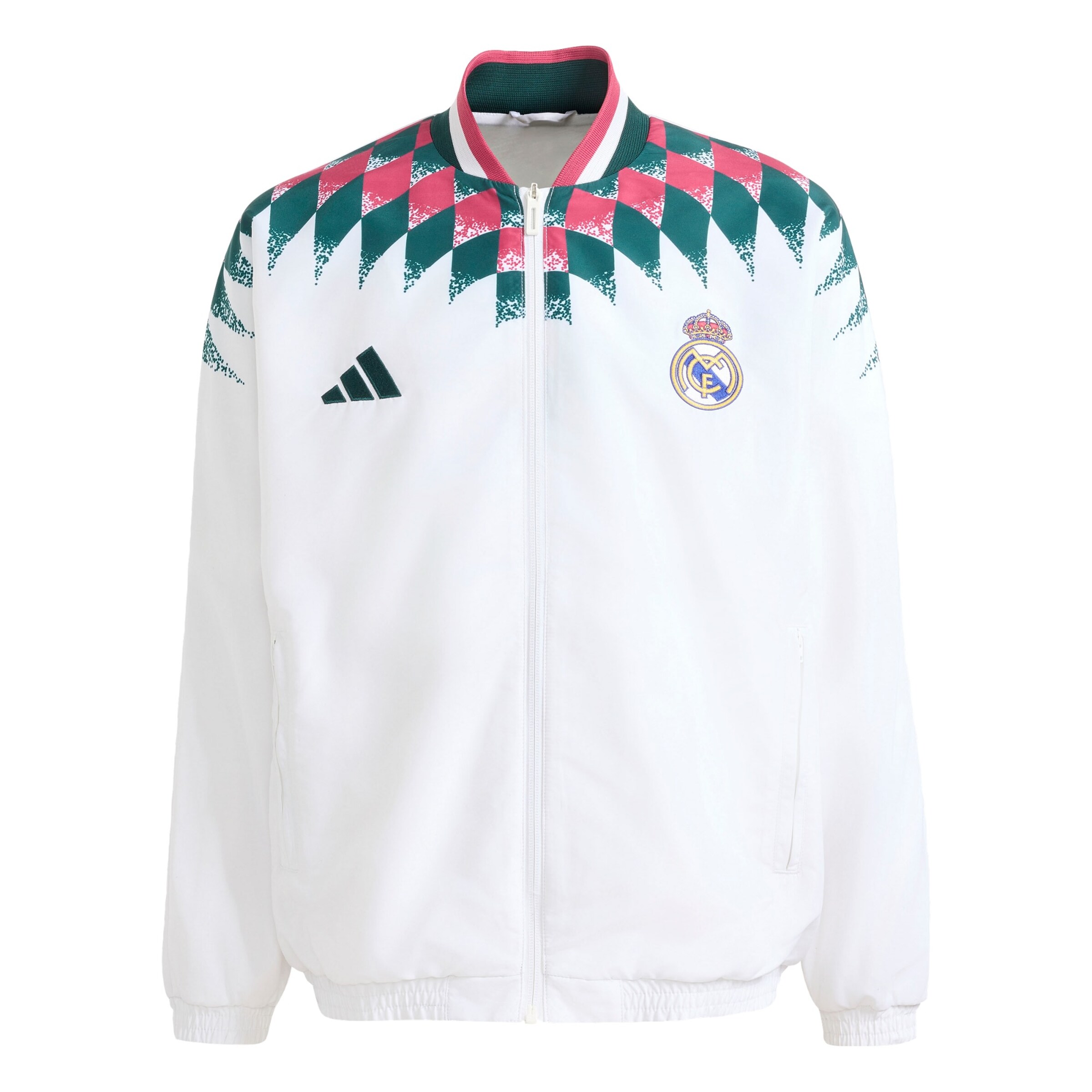 ADIDAS PERFORMANCESportska jakna 'Real Madrid Stadium' - bijela boja: prednji dio