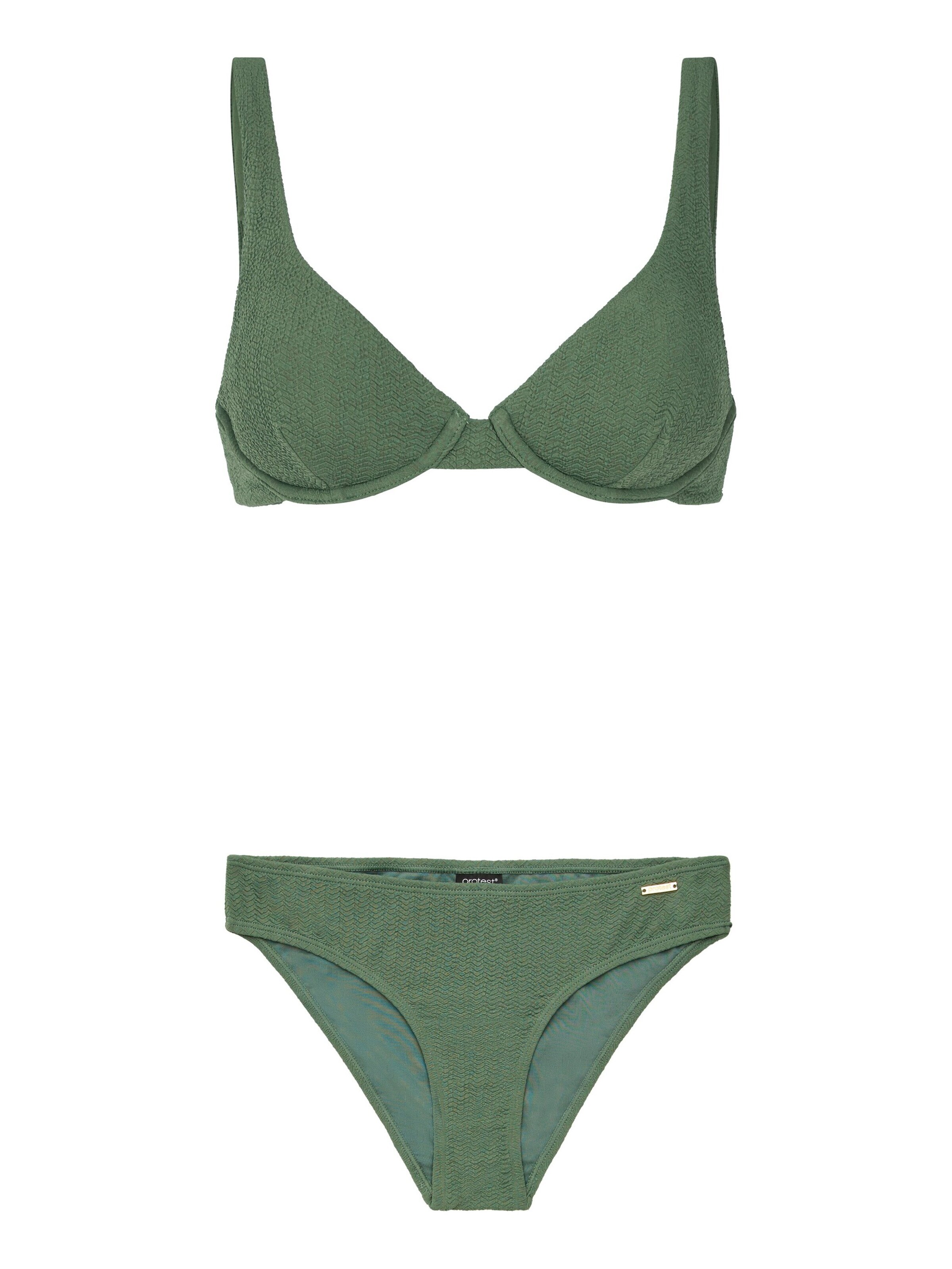 PROTEST T-shirt Bikini 'PRTAmita' in Groen: voorkant