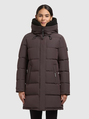 khujo Winter coat 'Kelsi' in Purple: front