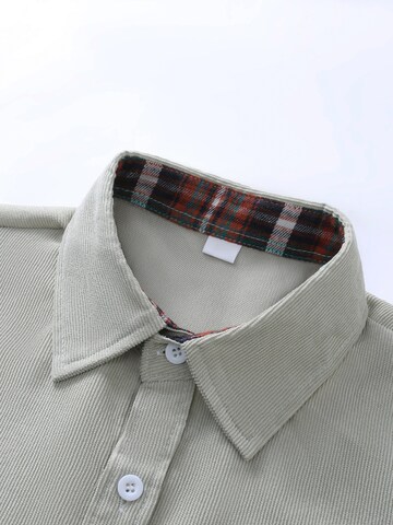 ALLTHEMEN Regular fit Button Up Shirt 'Tupfer' in Beige