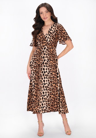 faina - Vestido 'Festive' en marrón