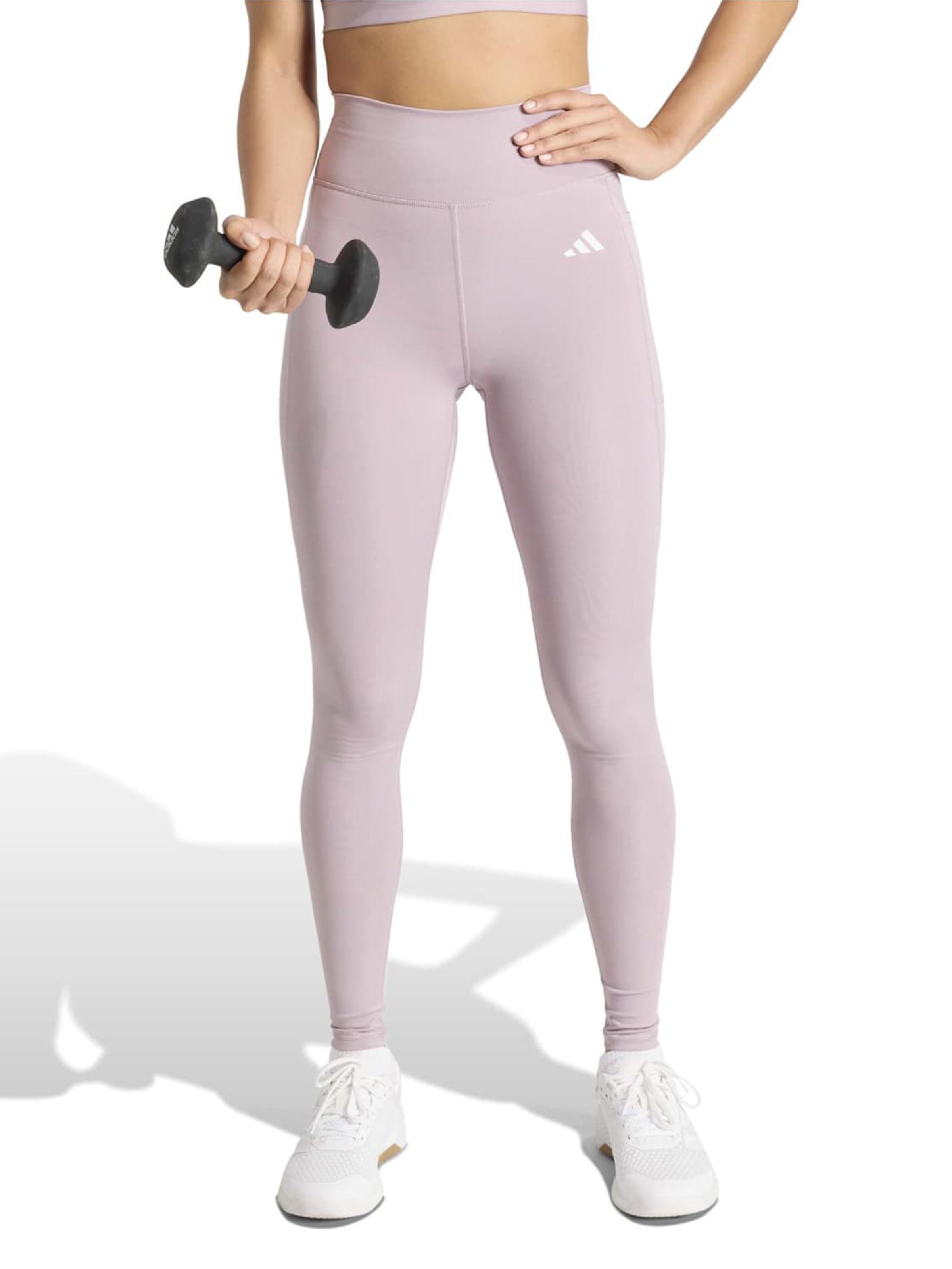 lillā ADIDAS PERFORMANCE Šaurs Sporta bikses 'OPT ESS': no priekšpuses