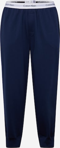 Calvin Klein Tapered Broek in Blauw: voorkant