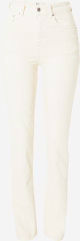 Gina Tricot Flared Jeans in Beige: predná strana