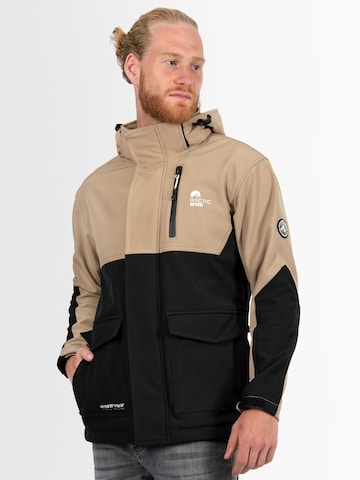 Veste fonctionnelle Arctic Seven en beige : devant