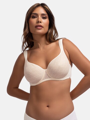 Dorina T-shirt Bra 'Leila 2' in Beige: front