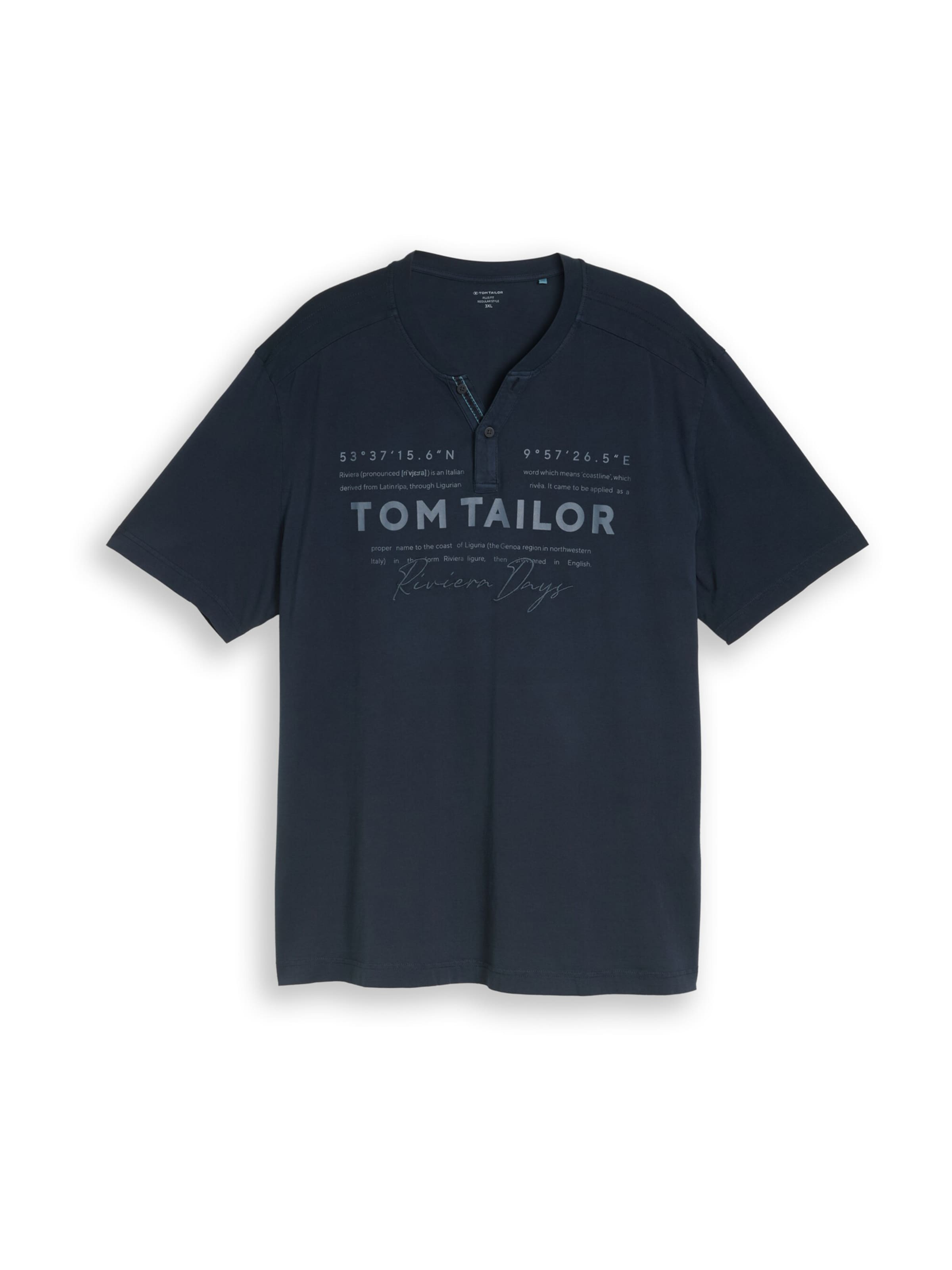 TOM TAILOR Men + Shirt in Blauw: voorkant