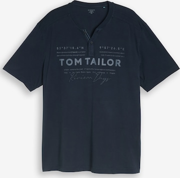 TOM TAILOR Men + Shirt in Blauw: voorkant