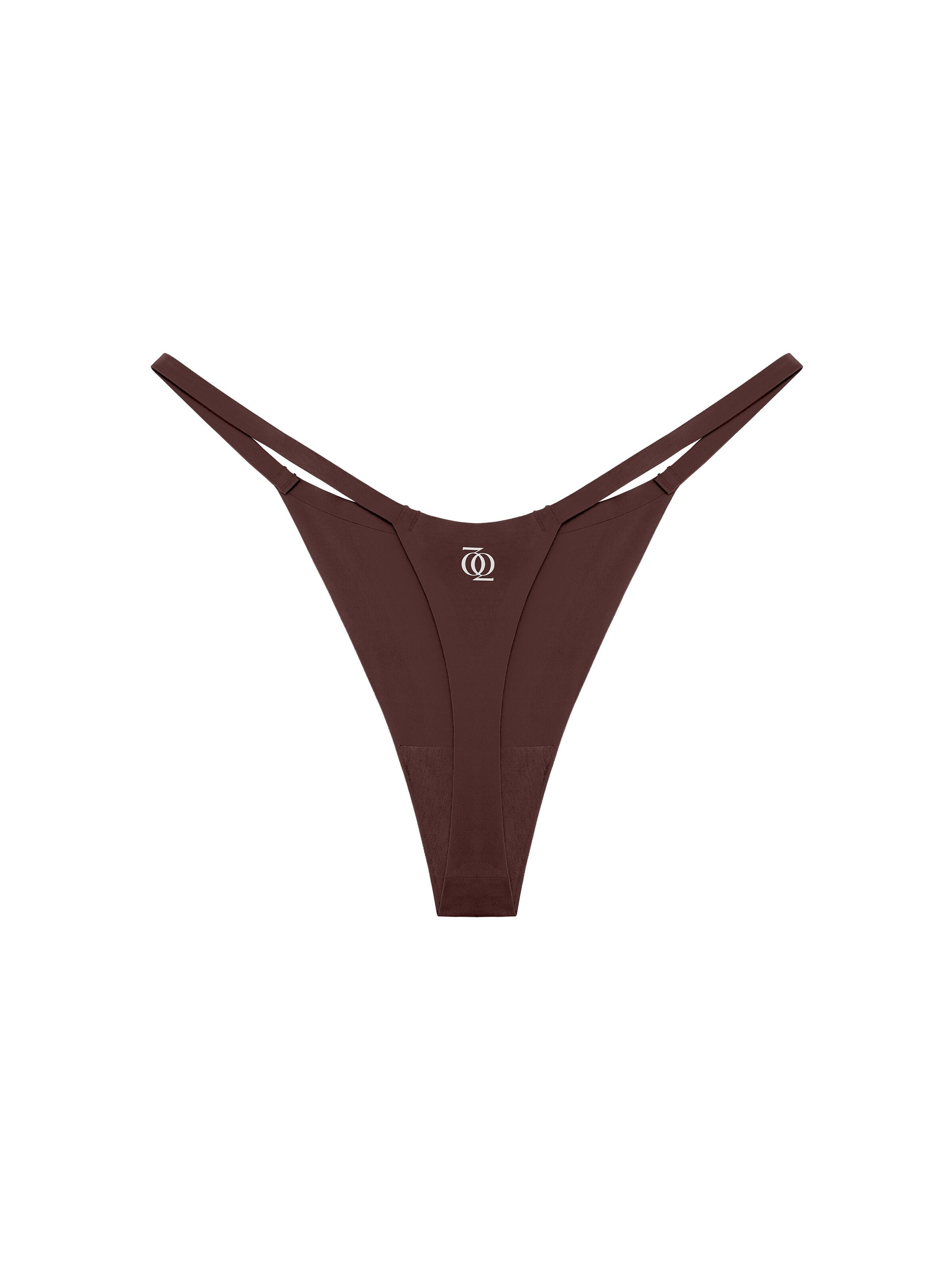 GOD SAVE QUEENS String 'Second Skin G-String'‌‌‌‌‌‌‌ in Braun: Vorderseite