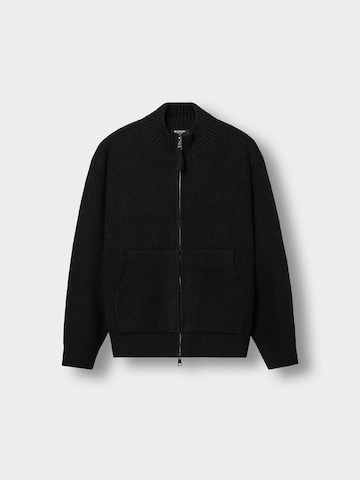 Burocs Strickjacke 'Kangaroo' in Schwarz: Vorderseite