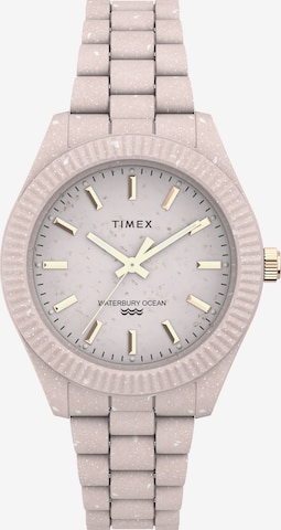 Montre à affichage analogique 'Waterbury' TIMEX en rose : devant
