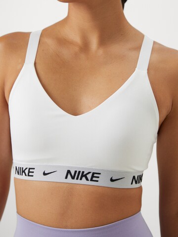 NIKE Бюстье Спортивный бюстгальтер 'INDY' в Белый