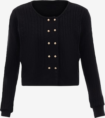 NAEMI Gebreid vest in Zwart: voorkant