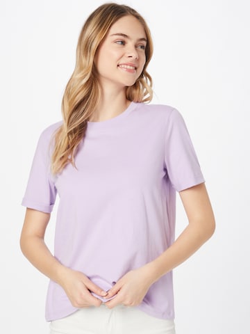 T-shirt 'Ria' PIECES en violet : devant