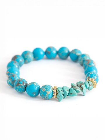 Secret Stones Armband 'Mindfield' in Blau: Vorderseite