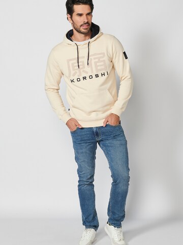 KOROSHI - Sudadera en beige