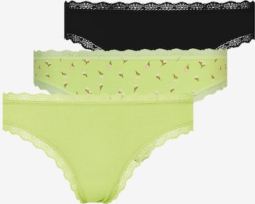 SNOCKS Thong in Green: front