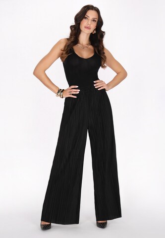 faina Loosefit Broek in Zwart