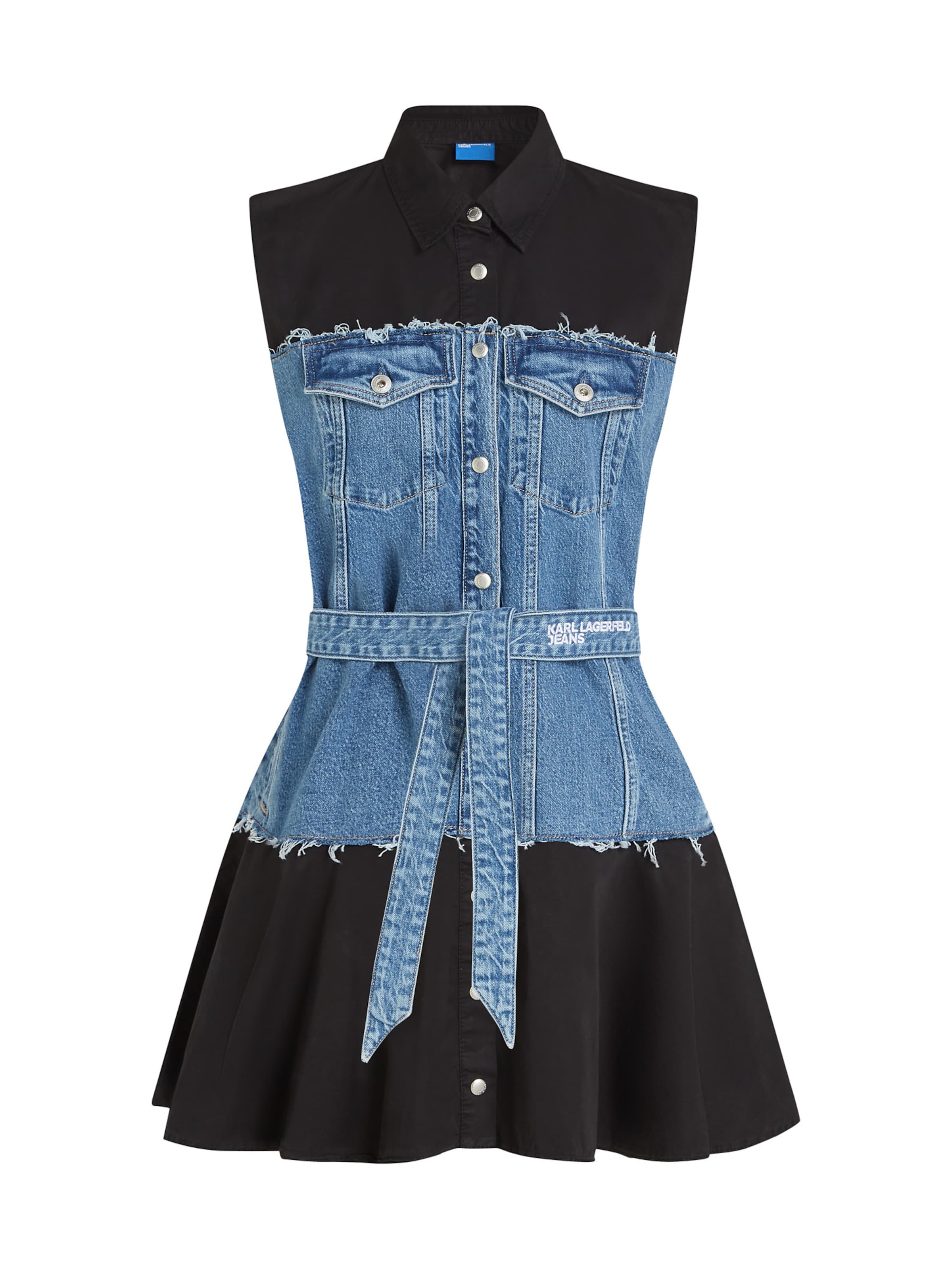 KARL LAGERFELD JEANS Μπλουζοφόρεμα σε μπλε: μπροστά
