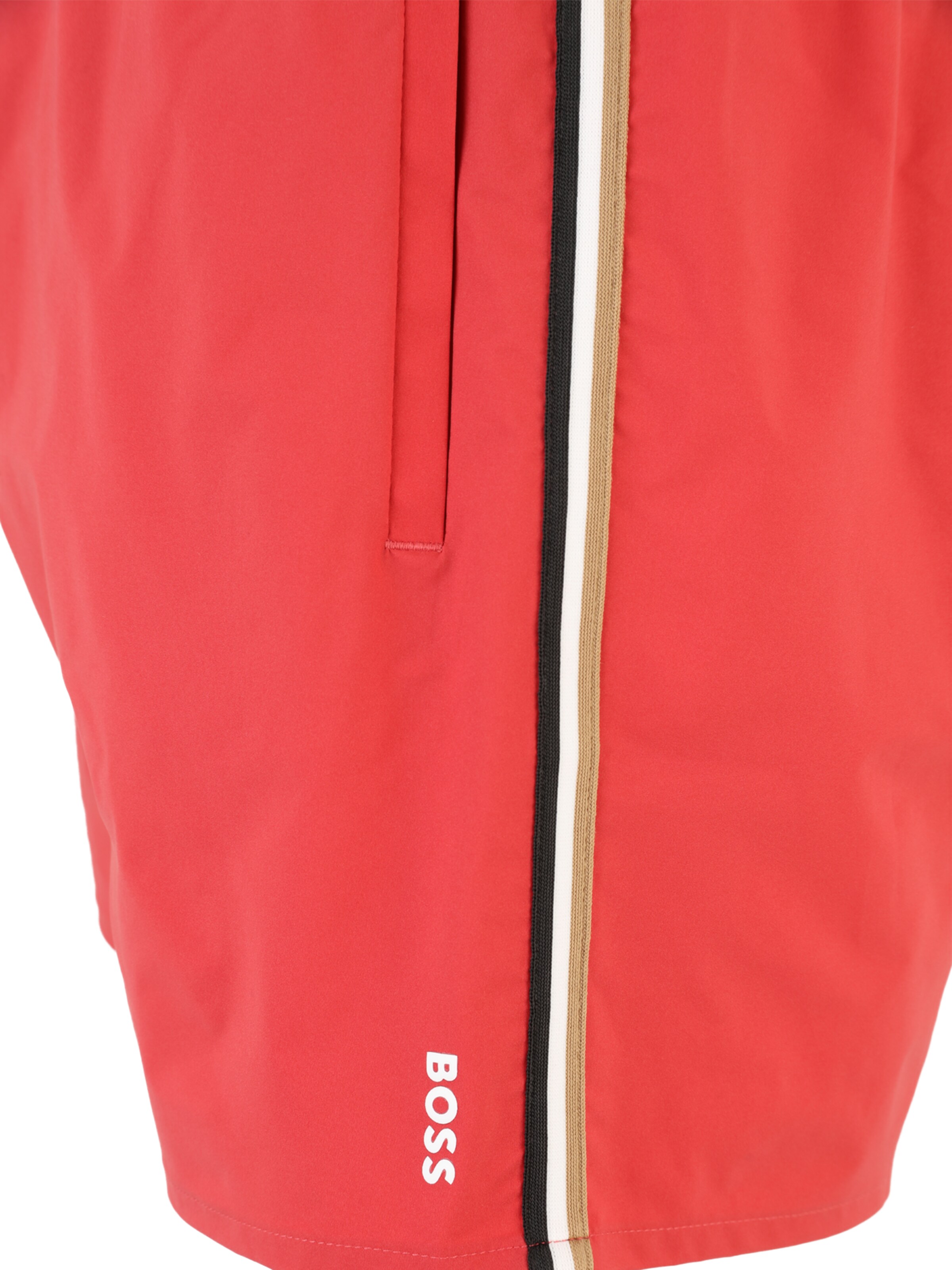 Șorturi de baie 'Iconic' de la BOSS pe roșu