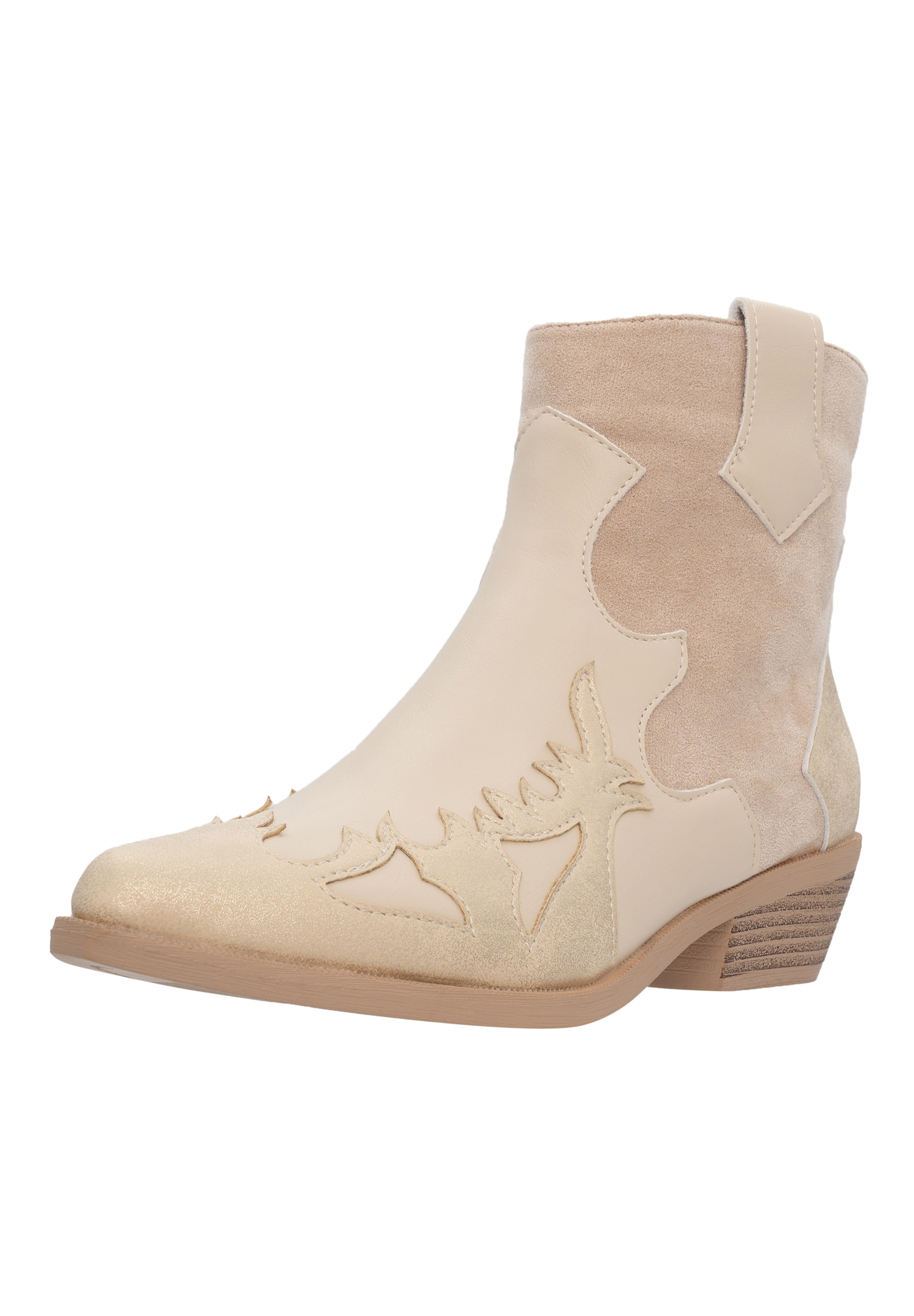 Salinyang Booties in Beige: front