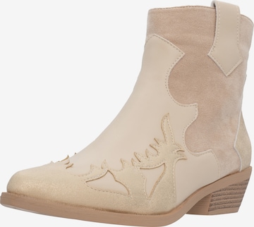 Salinyang Booties in Beige: front