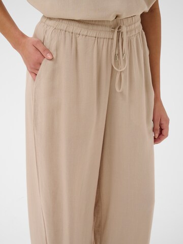 Kaffe Wide Leg Bukser 'KAmilia' i grå