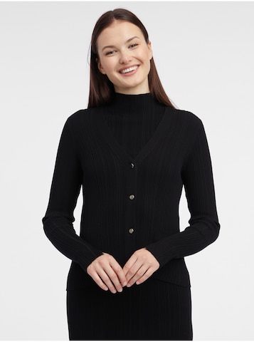Orsay Knit Cardigan in Black: front