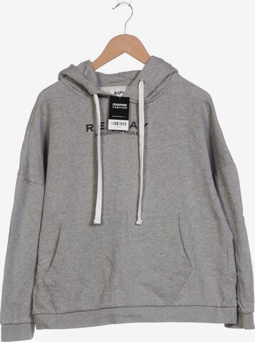 REPLAY Sweatshirt & Zip-Up Hoodie in L in Grey: front