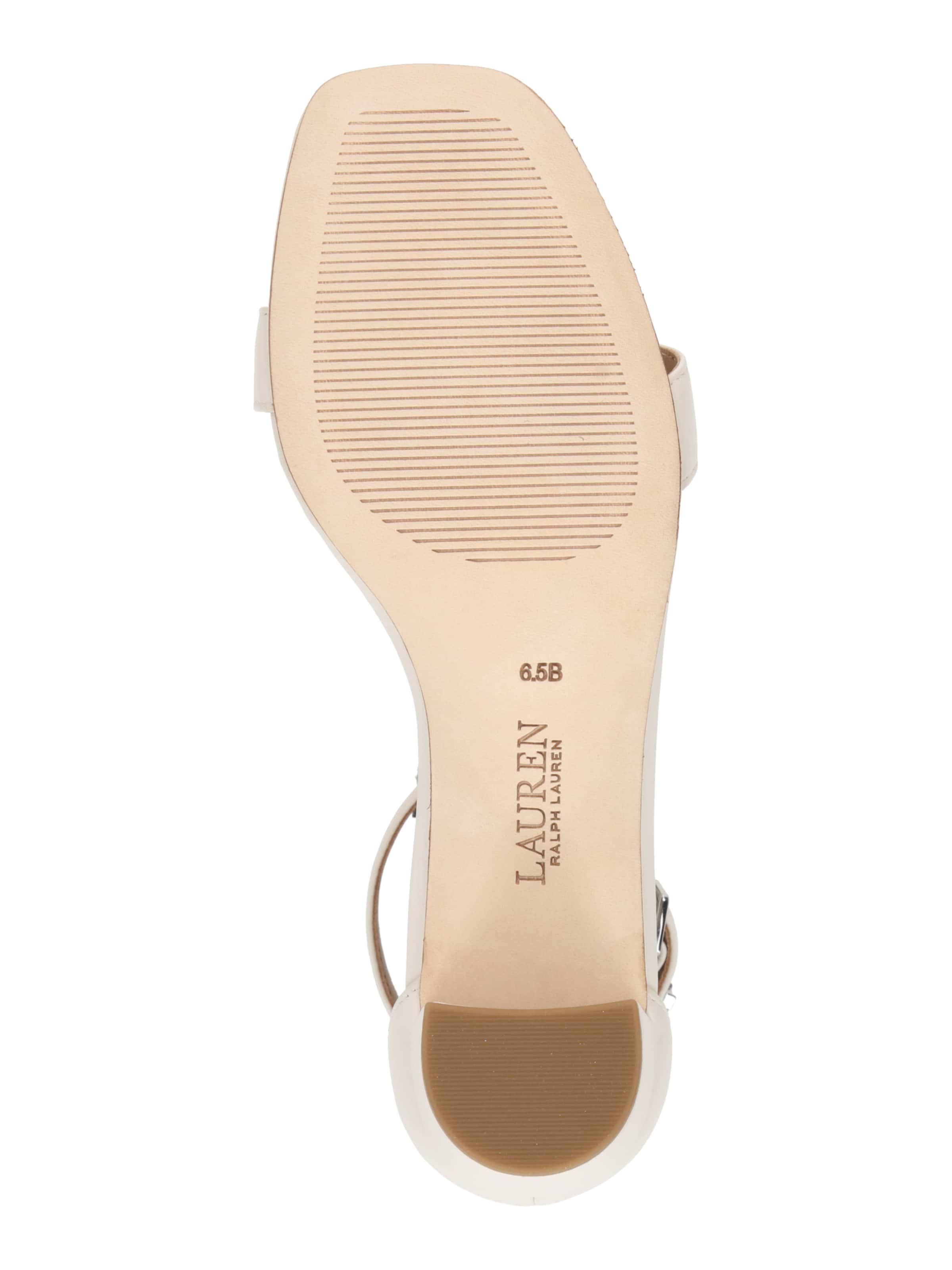 Lauren Ralph Lauren - Sandalias con hebilla 'LOGAN' en blanco