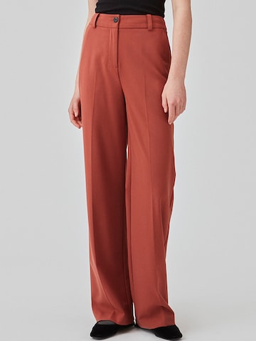 modström Wide Leg Hose 'Anker' in Orange: Vorderseite