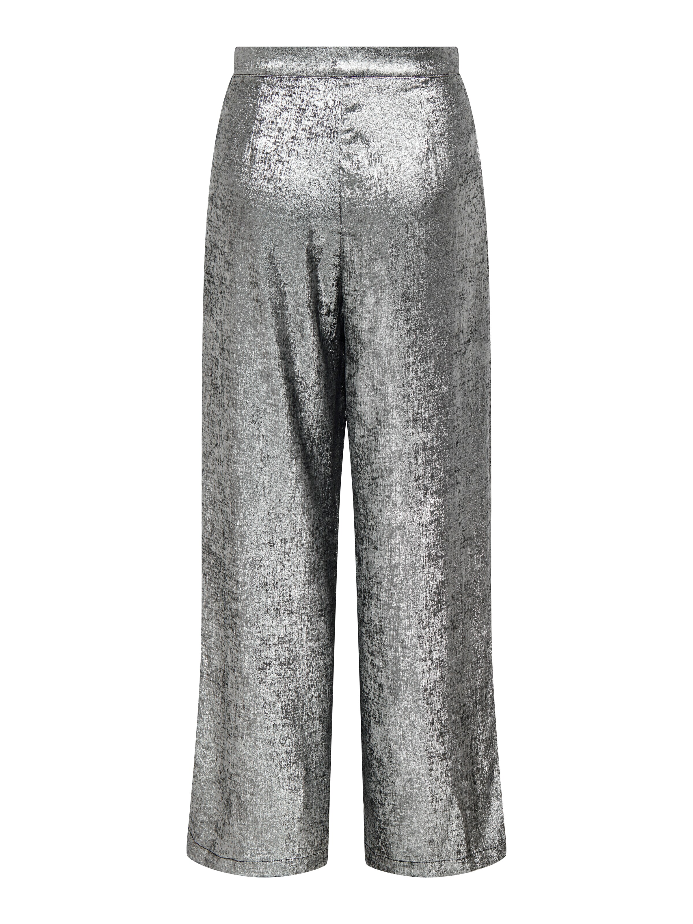 ONLY Wide Leg Bukser i sølv