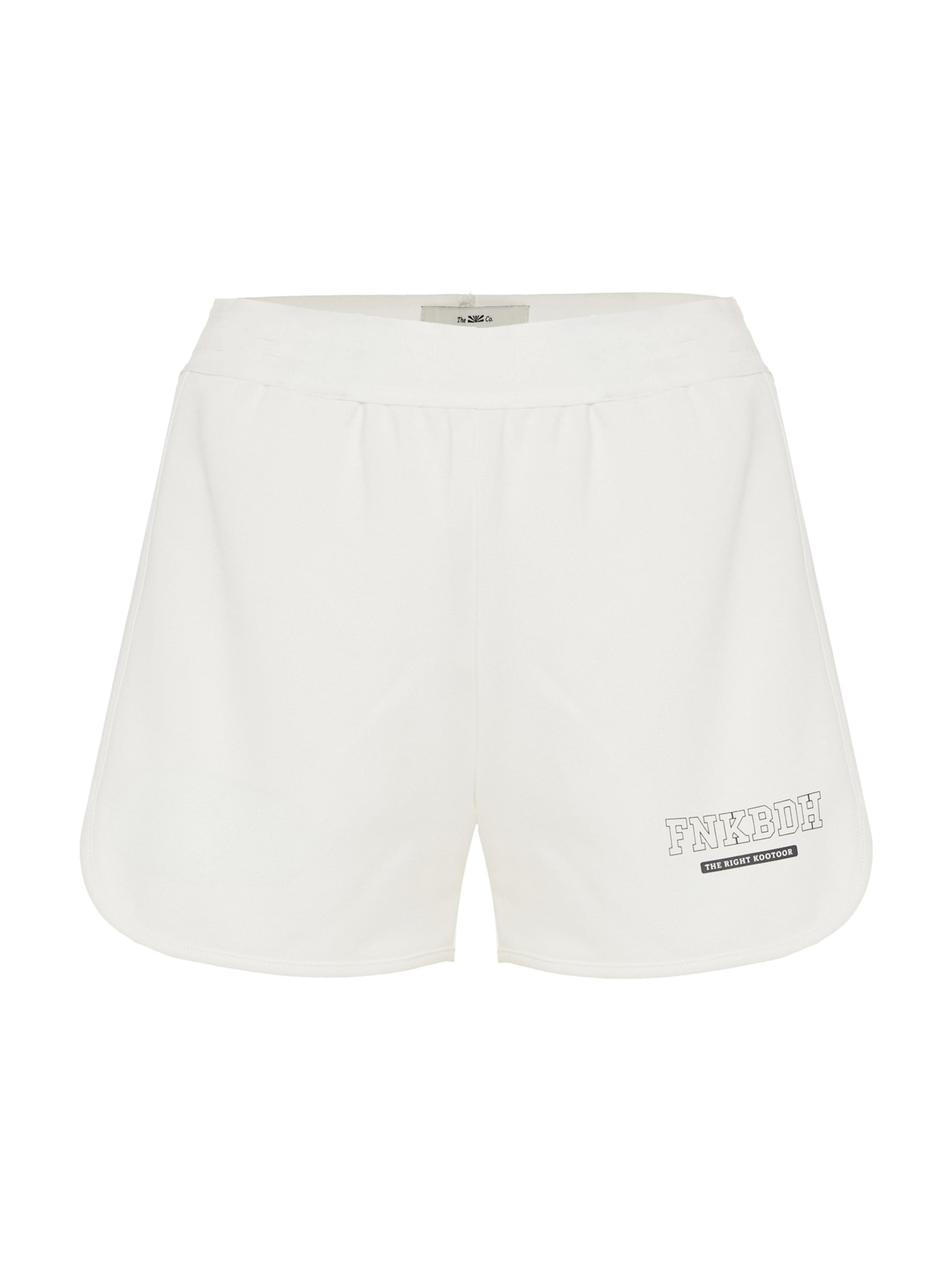 Loosefit Pantalon de sport Funky Buddha en blanc : devant