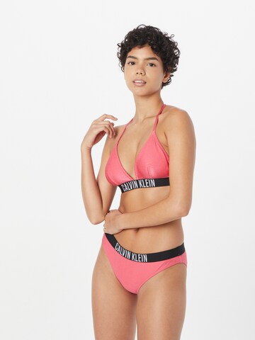 Calvin Klein Swimwear Háromszög Bikini felső - rózsaszín