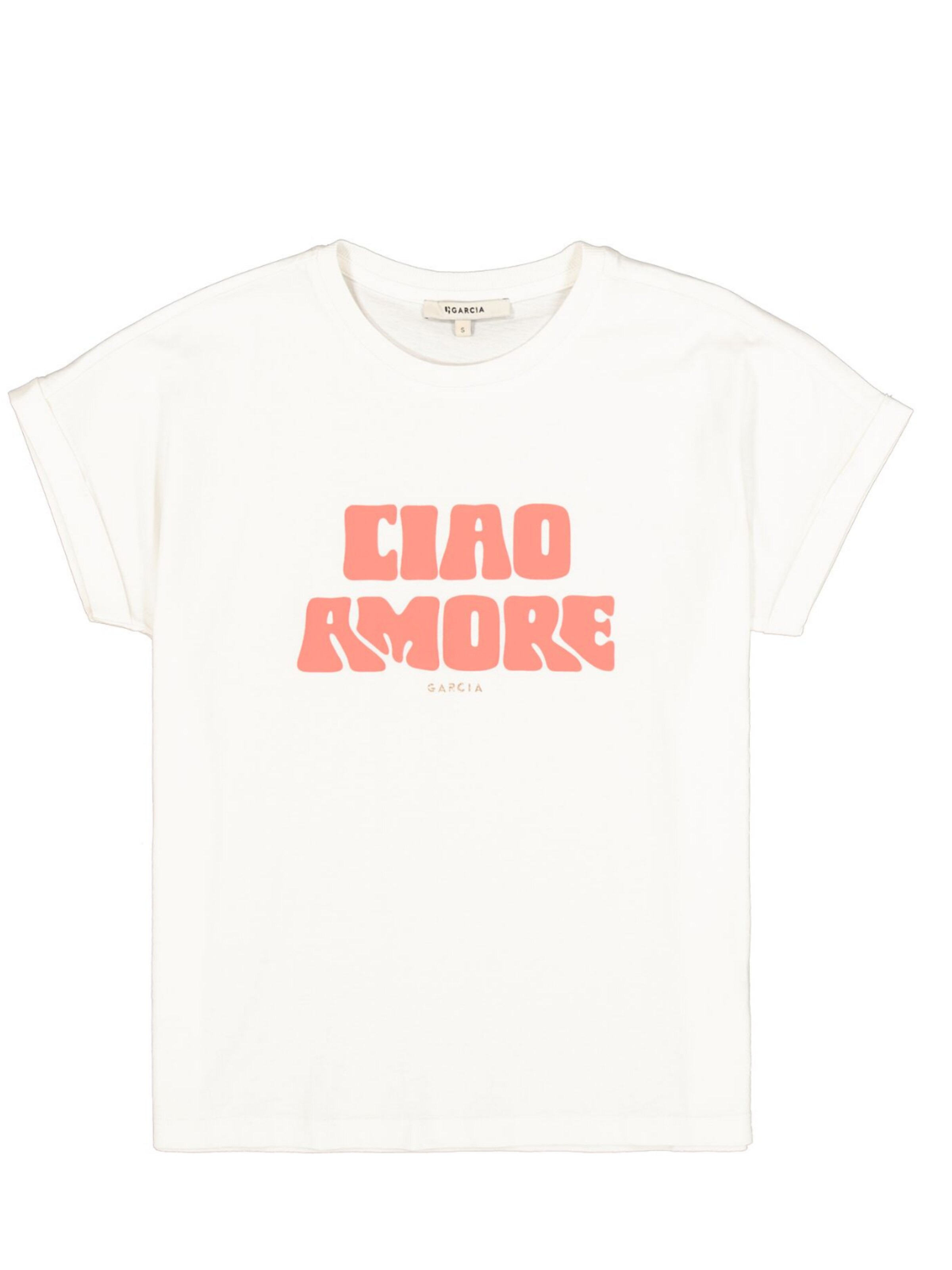 GARCIA T-shirt 'Garcia - Dames t-shirt' en XL en blanc, Vue avec produit