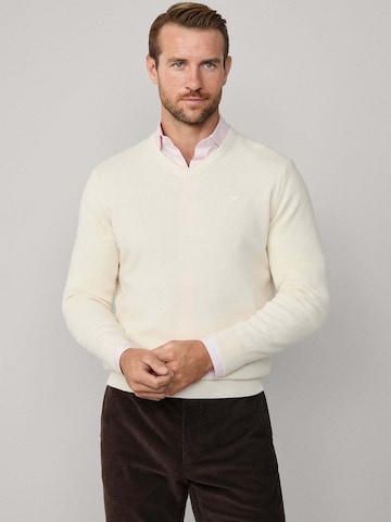 Hackett London Pullover in Weiß: Vorderseite