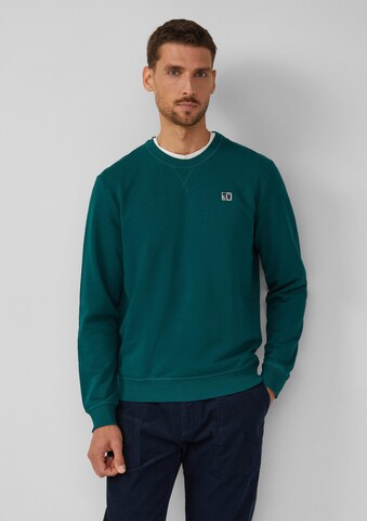 Sweat-shirt s.Oliver en vert : devant
