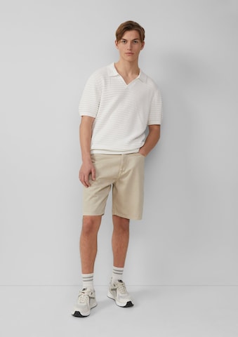 QS Regular Shorts in Beige