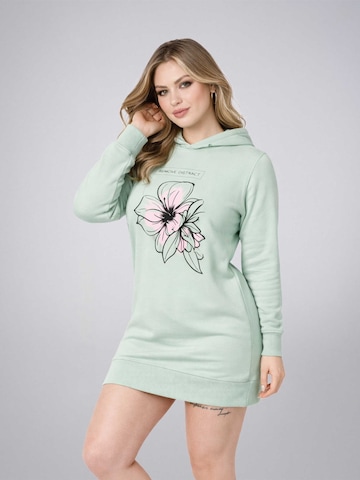 LEAFLETIC Kleid 'Leafletic Women’s Lounge Hoodie Jacket'‌‌‌‌‌‌‌‌ in Grün