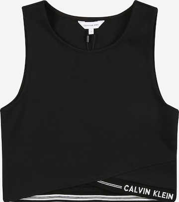 Calvin Klein JeansTop - crna boja: prednji dio