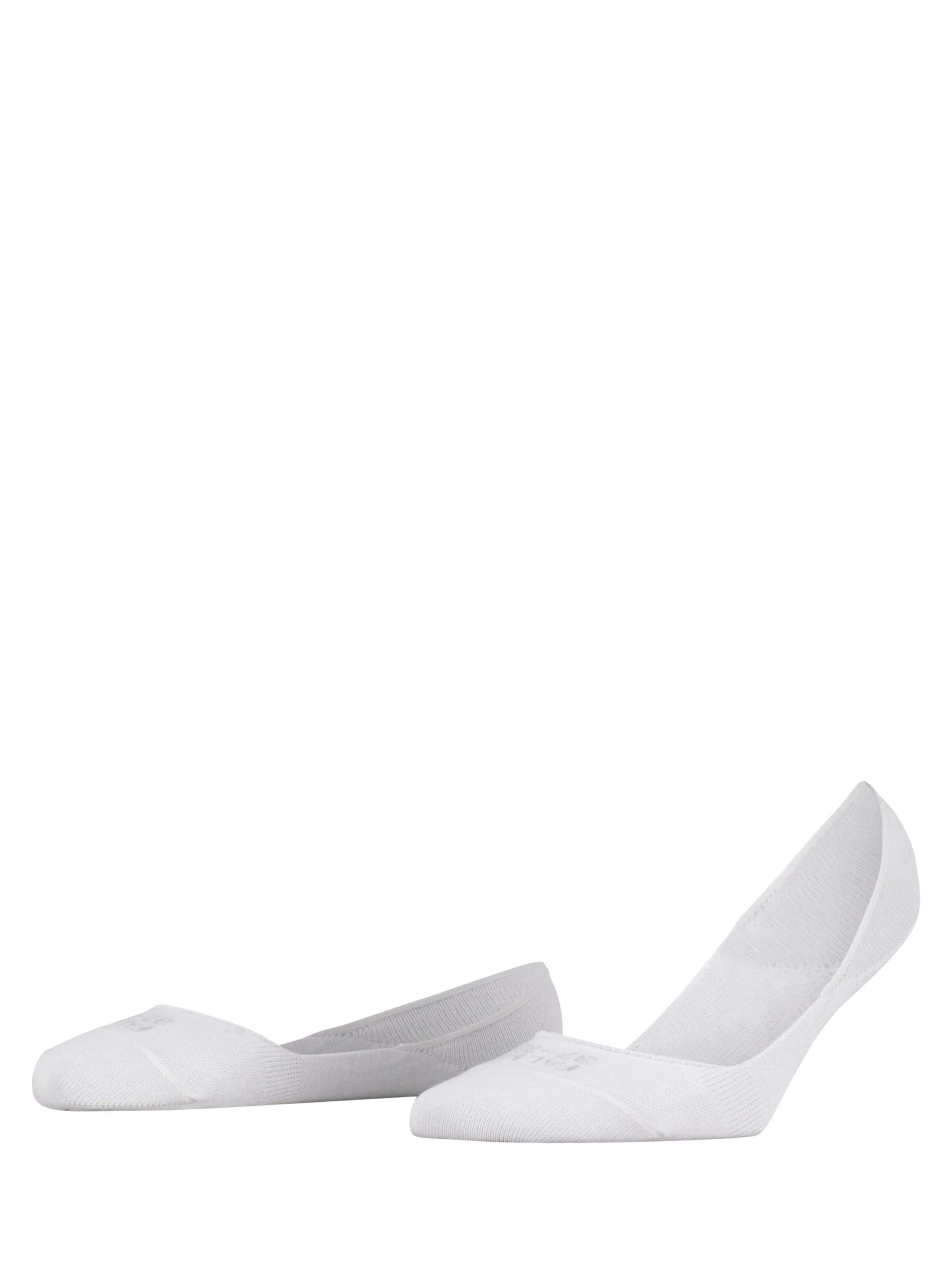 FALKE Ankle Socks 'Step Medium Cut Box' in White: front