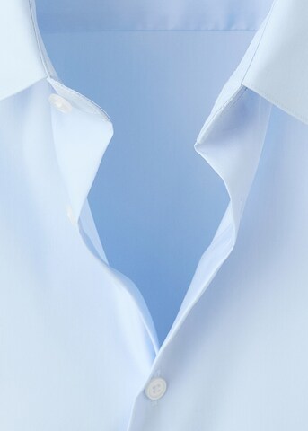 MANGO MAN Slim fit Business Shirt 'Emotion' in Blue