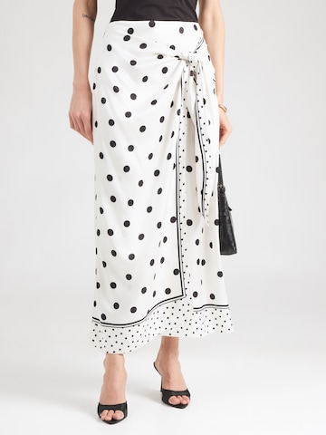 Gonna 'ALBBAA' di Ted Baker in bianco: frontale